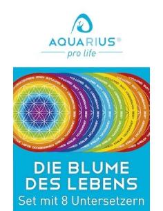 Set de posavasos "La Flor de la Vida" de AQUARIUS pro life