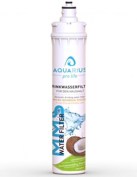MMS-Water-Filter Ersatzkartusche 3- Stufen-Trinkwasserfilter-mit-0,1 Mikron Porengrösse von AQUARIUS pro life
