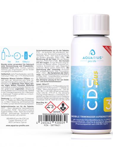 CDSplus 100ml | Chlorine dioxide solution | outdoor & travelling