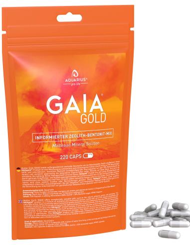 Mieszanka zeolitowo-bentonitowa GAIAgold 220 kapsułek detox Zawartość