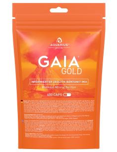 Mezcla de zeolita y bentonita GAIAgold 400 cápsulas detox anverso