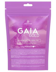 Zeolit GAIAgold 140g jako proszek detoksykacyjny z przodu
