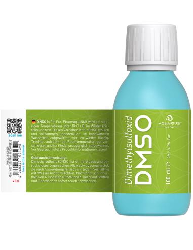 Dimetilsulfóxido | DMSO Botella de 100 ml | Pureza del 99,9